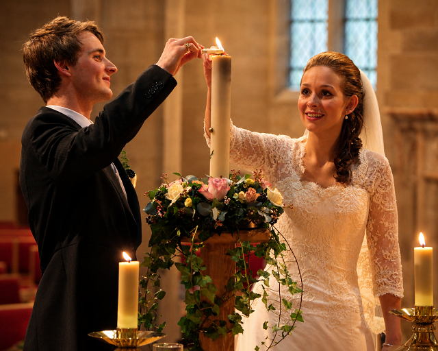 Beth and Duncan on their Wedding Day