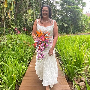 Carol on her Wedding Day