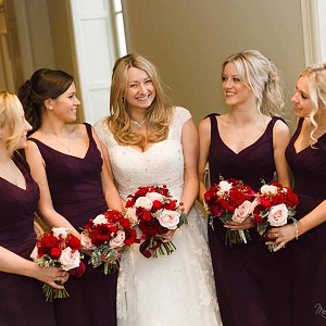 Gaby and her maids wearing Sienna