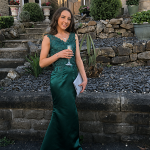 New Hero Image of Jessica in her bespoke prom dress