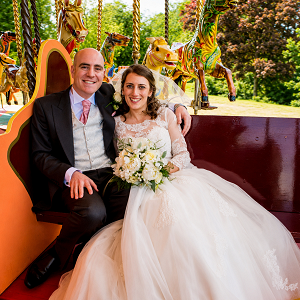 Sarah and Ross on their Wedding Day