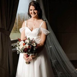 Shannon   Scottish Bride wearing Patricia Barclay
